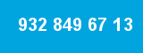 932 849 67 13 932 849 67 13